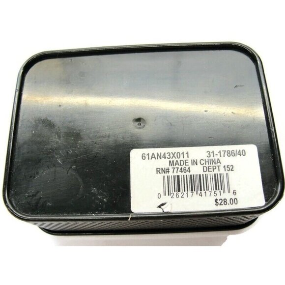 Apt. 9 Cufflinks Silver Tone Rectangular Tux Shirt Dress Suit Vintage IOB - Picture 9 of 9